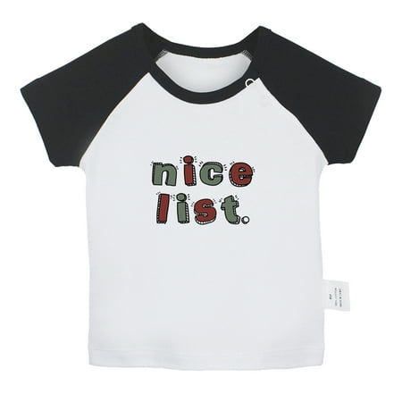 Nice List Funny T shirt For Baby Newborn Babies T-shirts Infant Tops 0-24M Kids Graphic Tees Clothing (Short Black Raglan T-shirt 18-24 Months)
Nice List Funny T shirt For Baby Newborn Babies T-shirts Infant Tops 0-24M Kids Graphic Tees Clothing (Short Black Raglan T-shirt 18-24 Months)