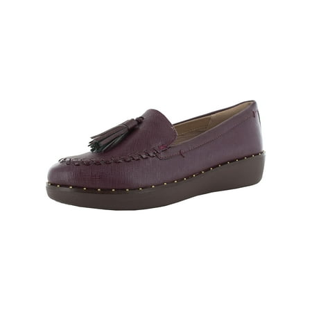 Fitflop Womens Petrina Patent PU Moc Loafer Shoes Lingonberry US 5