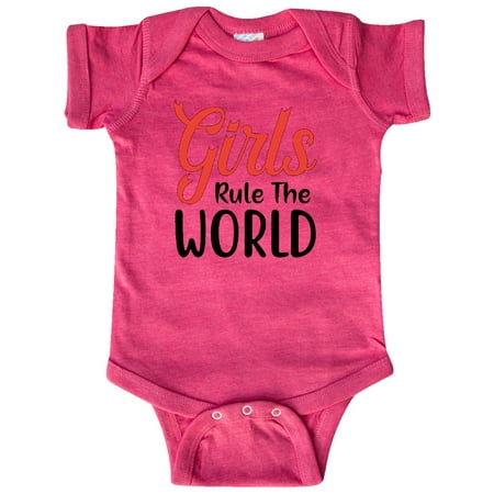 Inktastic Girls Rule the World Gift Baby Boy or Baby Girl Bodysuit