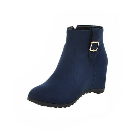 Suede Ankle Boots Women s Hide Heels Booties with Belt Buckle - Fall Winter Office Work Boots
Suede Ankle Boots Women s Hide Heels Booties with Belt Buckle - Fall Winter Office Work Boots