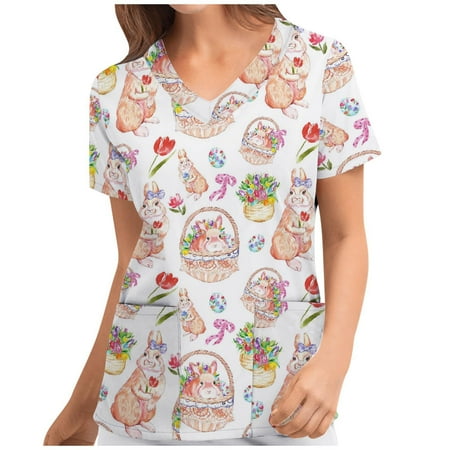 Mchoice Women s Floral Print Stretch Scrub Top with Pockets V-Neck Comfy Scrub Top Tunic Top on Clearance
Mchoice Women s Floral Print Stretch Scrub Top with Pockets V-Neck Comfy Scrub Top Tunic Top on Clearance