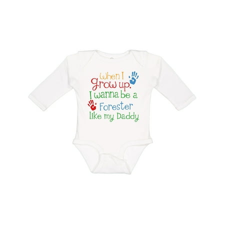Inktastic Forester Like Daddy Gift Baby Boy or Baby Girl Long Sleeve Bodysuit