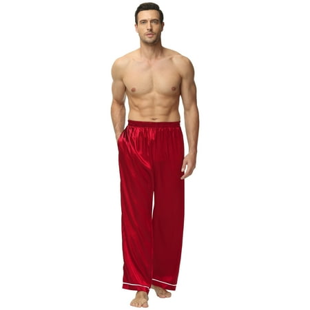 Men s Satin Silk Pajama Pants Long Pajama Bottoms with Pockets Soft Loungewear Nightwear
Men s Satin Silk Pajama Pants Long Pajama Bottoms with Pockets Soft Loungewear Nightwear