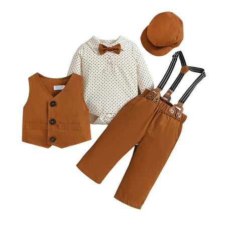 WUXIAN Kids Toddler Baby Boys Spring Autumn Print Long Sleeve Pants Romper Bodysuit Vest Hat Outfits 4PC Suit Trousers Children Breathable Dailywear
WUXIAN Kids Toddler Baby Boys Spring Autumn Print Long Sleeve Pants Romper Bodysuit Vest Hat Outfits 4PC Suit Trousers Children Breathable Dailywear
