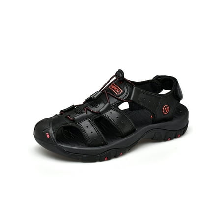 Daeful Men s Beach Shoes Closed Toe Hiking Sandal Breathable Sport Sandals Men Non-Slip Quick Dry Summer Water Shoe Black 6.5
Daeful Men s Beach Shoes Closed Toe Hiking Sandal Breathable Sport Sandals Men Non-Slip Quick Dry Summer Water Shoe Black 6.5