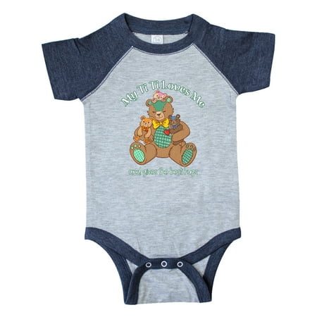 Inktastic My Ti Ti Loves Me And Gives The Best Hugs Teddy Bear Gift Baby Boy or Baby Girl Bodysuit
Inktastic My Ti Ti Loves Me And Gives The Best Hugs Teddy Bear Gift Baby Boy or Baby Girl Bodysuit