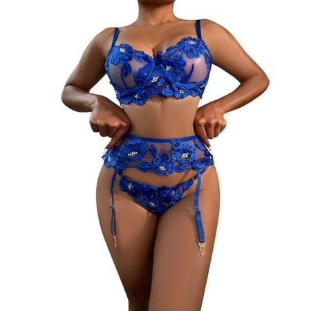 Frehsky lingerie for women Sheer Floral Lace Pajamas Lingerie Set High Waist Sleepwear Bra And Panty Two Piece Nightwear Blue
Frehsky lingerie for women Sheer Floral Lace Pajamas Lingerie Set High Waist Sleepwear Bra And Panty Two Piece Nightwear Blue