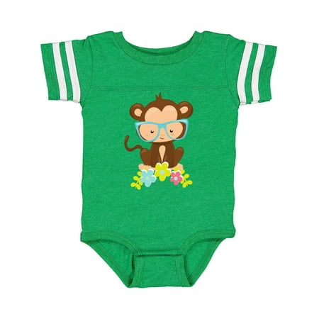 Inktastic Cute Monkey With Eyeglasses Colorful Flowers Gift Baby Boy or Baby Girl Bodysuit
Inktastic Cute Monkey With Eyeglasses Colorful Flowers Gift Baby Boy or Baby Girl Bodysuit