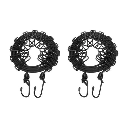 Uxcell 1.8M/5.9ft Windproof Elastic Portable Clothesline with Clips Black 2 Pack
Uxcell 1.8M/5.9ft Windproof Elastic Portable Clothesline with Clips Black 2 Pack