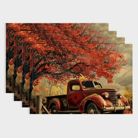 Fenyluxe 4pcs Tree Linen Cloth Indoor Outdoor Table Placemat Mats Set for Birthday Parties Christmas Buffets Home Decoration 18x12in
Fenyluxe 4pcs Tree Linen Cloth Indoor Outdoor Table Placemat Mats Set for Birthday Parties Christmas Buffets Home Decoration 18x12in