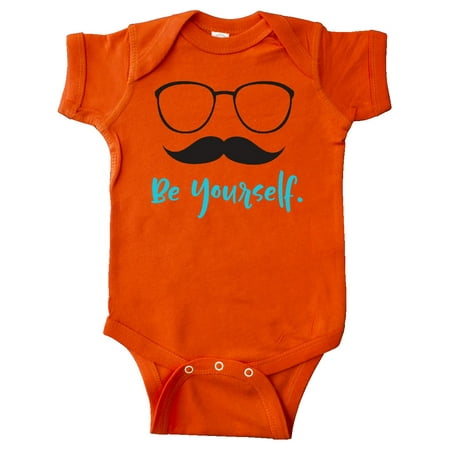 Inktastic Be Yourself Glasses Mustache - Black Blue Gift Baby Boy or Baby Girl Bodysuit
Inktastic Be Yourself Glasses Mustache - Black Blue Gift Baby Boy or Baby Girl Bodysuit