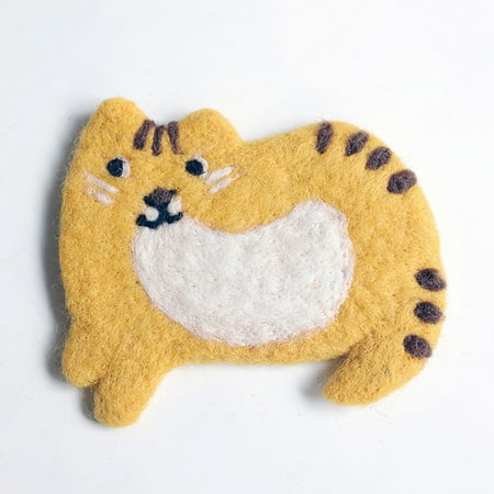 Wool Coasters- Set Of 4 Wool-Felt Cat Shape-Coasters -Gifts for Cat Lovers-Coaster Set-Funny Drink-Coasters 
Wool Coasters- Set Of 4 Wool-Felt Cat Shape-Coasters -Gifts for Cat Lovers-Coaster Set-Funny Drink-Coasters