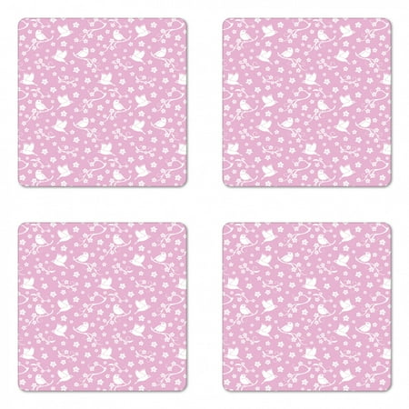 Nature Coaster Set of 4 Pattern of Burgeoning Sakura Branches Birds Japanese Inspired Garden Art Square Hardboard Gloss Coasters Standard Size Pale Pink and White by Ambesonne
Nature Coaster Set of 4 Pattern of Burgeoning Sakura Branches Birds Japanese Inspired Garden Art Square Hardboard Gloss Coasters Standard Size Pale Pink and White by Ambesonne