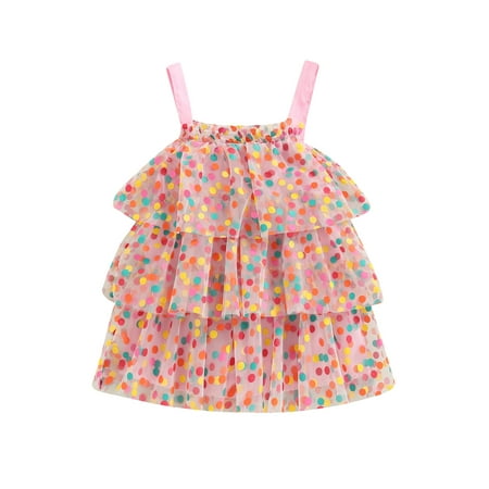 Sunisery Kids Baby Girls Slip Dress Sleeveless Dots Print Summer A-line Dress Casual Party Princess Dress Pink 12-18 Months
Sunisery Kids Baby Girls Slip Dress Sleeveless Dots Print Summer A-line Dress Casual Party Princess Dress Pink 12-18 Months