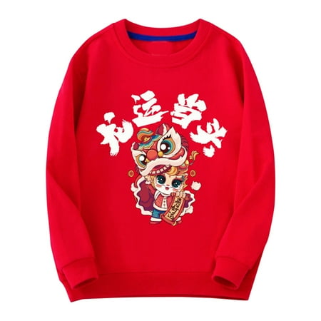 Otqutp Workout Tops for Baby Children s Spring Festival hoodie New Year wear red foreign New Year Greetings Clothes Child Top Fall Winter Baby Clothes(D 3-4 Years)
Otqutp Workout Tops for Baby Children s Spring Festival hoodie New Year wear red foreign New Year Greetings Clothes Child Top Fall Winter Baby Clothes(D 3-4 Years)