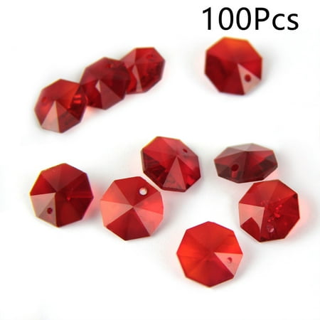 Homeex Crystal Octagonal Bead Curtain DIY Handmade Partition Curtain Glass Pendant Red Double hole 14mm 100PCS
Homeex Crystal Octagonal Bead Curtain DIY Handmade Partition Curtain Glass Pendant Red Double hole 14mm 100PCS