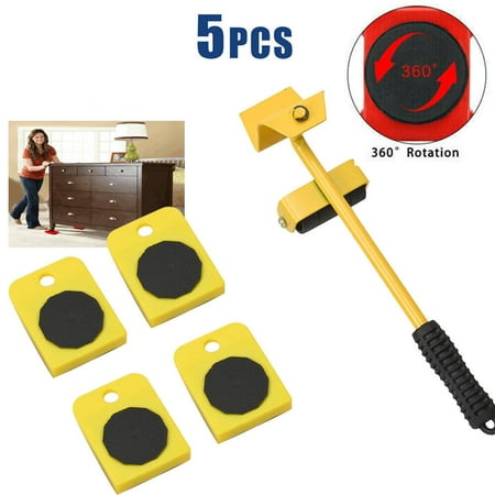 TASHHAR Furniture Sliders Pad 5Pcs Heavy Lifter System Kit Roller Move Tool for All The Furniture Slider Yellow
TASHHAR Furniture Sliders Pad 5Pcs Heavy Lifter System Kit Roller Move Tool for All The Furniture Slider Yellow