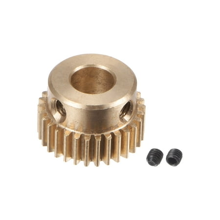 Uxcell 0.5 Mod 30T 6.35mm Bore 16mm Outer Dia Brass Motor Rack Pinion Gear with Screws
Uxcell 0.5 Mod 30T 6.35mm Bore 16mm Outer Dia Brass Motor Rack Pinion Gear with Screws