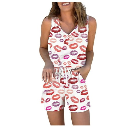 SEMIMAY Short Sleeveless Fashion Print Womens Sleepwear Night Set Pajama Top Women Suits & Sets
SEMIMAY Short Sleeveless Fashion Print Womens Sleepwear Night Set Pajama Top Women Suits & Sets