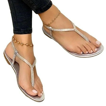 Women s Shoes Summer Flip-flops with Tie Rhinestone Decoration for Valentine s Day Christmas Gift Silver 36
Women s Shoes Summer Flip-flops with Tie Rhinestone Decoration for Valentine s Day Christmas Gift Silver 36