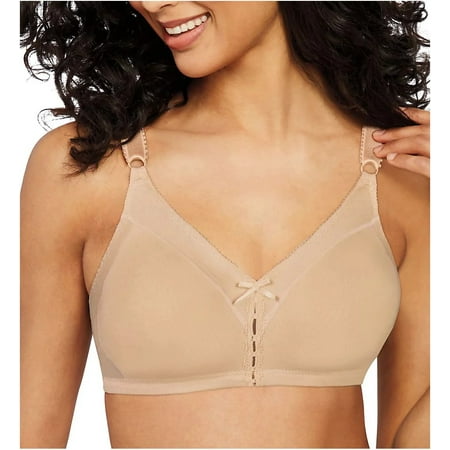 BALI Soft Taupe Double Support Cool Comfort Cotton Bra US 36D UK 36D NWOT