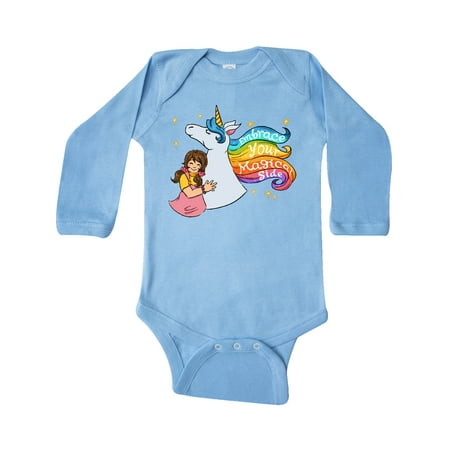 Inktastic Embrace Your Magical Side Girl Hugging A Unicorn Gift Baby Boy or Baby Girl Long Sleeve Bodysuit
Inktastic Embrace Your Magical Side Girl Hugging A Unicorn Gift Baby Boy or Baby Girl Long Sleeve Bodysuit