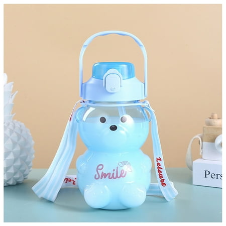 Large Capacity Bear Water Bottle With Strap And Straw High Quality Material Both Safe For Adult And Children. Light Blue
Large Capacity Bear Water Bottle With Strap And Straw High Quality Material Both Safe For Adult And Children. Light Blue