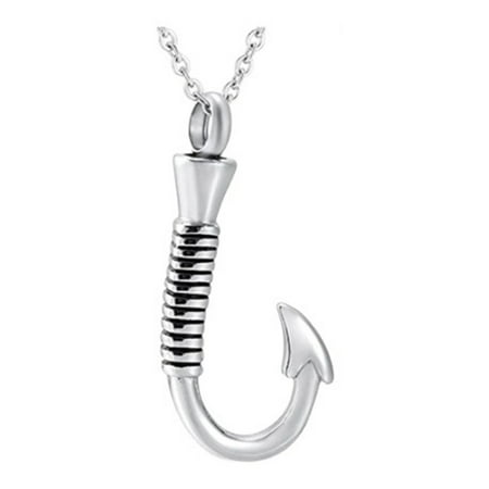 Fish Hook Stainless Steel Crystal Fashion Necklace Memorial Pendant Men Souvenir
Fish Hook Stainless Steel Crystal Fashion Necklace Memorial Pendant Men Souvenir