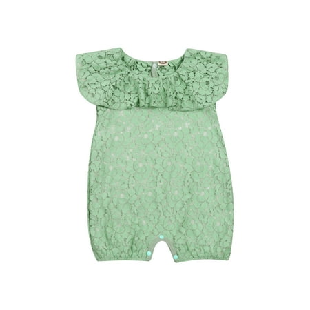 Xiaoluokaixin Infant Baby Girls Lace Short Sleeve/Sleeveless Romper Ruffled Crew Neck One Piece Set CQH
Xiaoluokaixin Infant Baby Girls Lace Short Sleeve/Sleeveless Romper Ruffled Crew Neck One Piece Set CQH