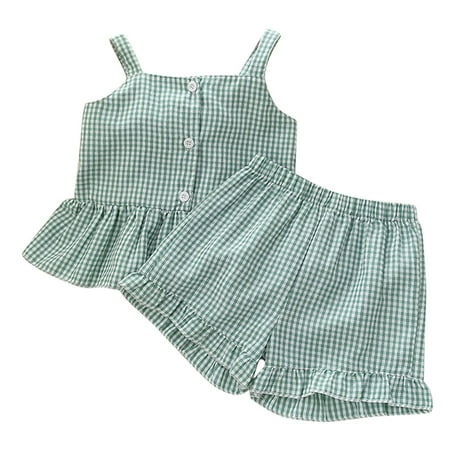 Girls 5 Big Baby Blankets for Girls Toddler Kids Baby Girls Ruffle Sleeveless Plaid Strap Button T Shirt Tops Bow Shorts 2PCS Outfits Clothes Set Girl Toddler Clothes 5
Girls 5 Big Baby Blankets for Girls Toddler Kids Baby Girls Ruffle Sleeveless Plaid Strap Button T Shirt Tops Bow Shorts 2PCS Outfits Clothes Set Girl Toddler Clothes 5
