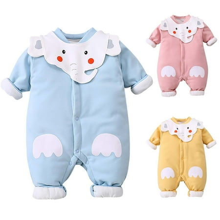 PEZHADA Boys Girls Fall Winter Romper Jumpsuit Autumn Winter Baby Plus Cotton Thermal Romper Jumpsuit Blue
PEZHADA Boys Girls Fall Winter Romper Jumpsuit Autumn Winter Baby Plus Cotton Thermal Romper Jumpsuit Blue