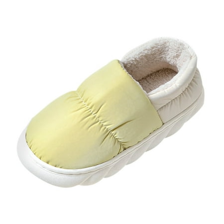 Slippers for Women Women Slippers Autumn And Winter Indoor Fashion Comfortable And Warm Thick Bottom Non Slip Color Matching Womens Slippers Chemical Fiber Yellow 41
Slippers for Women Women Slippers Autumn And Winter Indoor Fashion Comfortable And Warm Thick Bottom Non Slip Color Matching Womens Slippers Chemical Fiber Yellow 41