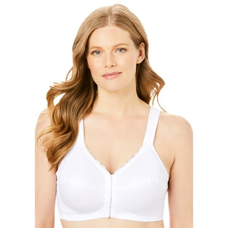 Comfort Choice Women s Plus Size Lace Wireless Posture Bra Front-Close Wide Adjustable Straps
Comfort Choice Women s Plus Size Lace Wireless Posture Bra Front-Close Wide Adjustable Straps