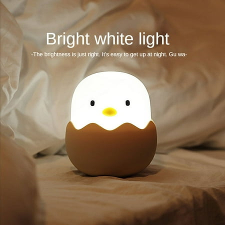 Touch Night Light Soft Silicone USB Rechargeable Bedroom Decor Gift Animal Egg Shell Chick Bedside Lamp White Light
Touch Night Light Soft Silicone USB Rechargeable Bedroom Decor Gift Animal Egg Shell Chick Bedside Lamp White Light