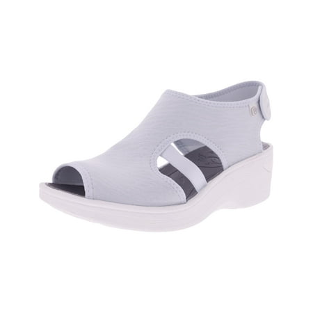 Bzees Womens Dream Pattern Cut-Out Wedges