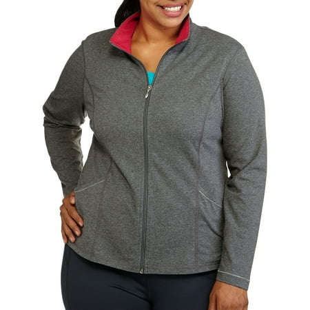 Danskin Now S Plus Size Zip Front Jacket With Lurex danskin now s plus size zip front jacket with lurex