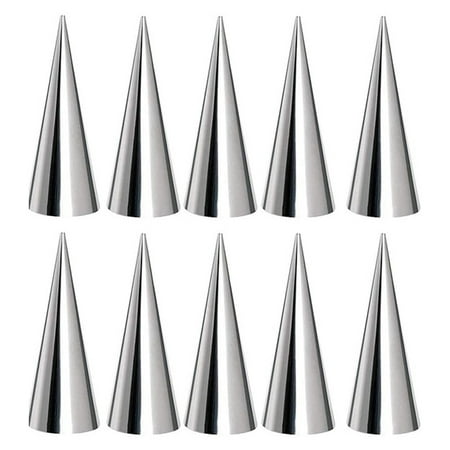 10PCS Stainless Steel Cream Horn Molds Baking Cones Cream Horn Forms Ice Cream Mold Standing Cone Shape
10PCS Stainless Steel Cream Horn Molds Baking Cones Cream Horn Forms Ice Cream Mold Standing Cone Shape