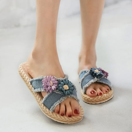 uikmnh Women Shoes Women s Linen Flat Sandals Fashion Summer Sandals Denim Cross Women s Beach Sandals Blue 7.5
uikmnh Women Shoes Women s Linen Flat Sandals Fashion Summer Sandals Denim Cross Women s Beach Sandals Blue 7.5
