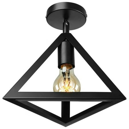 Litfad Semi Flush Mount Ceiling Light Industrial Ceiling Light Fixture for Porch Living Room Wire Cage 1-Light
Litfad Semi Flush Mount Ceiling Light Industrial Ceiling Light Fixture for Porch Living Room Wire Cage 1-Light
