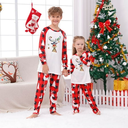 DAETIROS Comfy Beach Cute Print Parent-child clothing Red