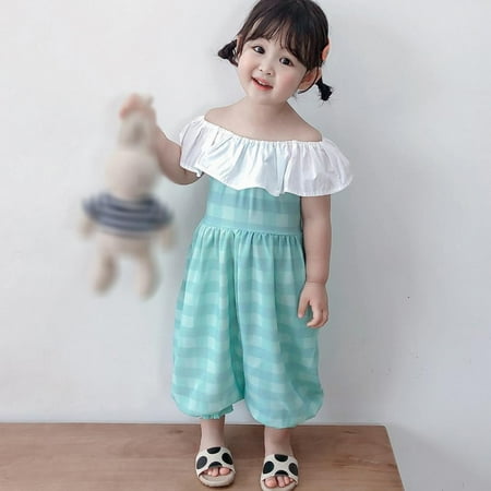 PRAETER Children s Sweet Jumpsuit Summer Style Children s Leaf Collar Trousers Children s Trousers
PRAETER Children s Sweet Jumpsuit Summer Style Children s Leaf Collar Trousers Children s Trousers