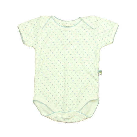 Pre-owned Noa Lily Boys White | Blue Polka Dots Onesie size: 6 Months
