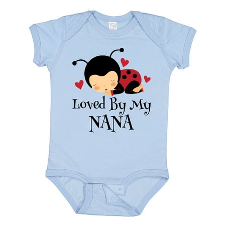 Inktastic Loved by My Nana Grandchild Gift Baby Boy or Baby Girl Bodysuit