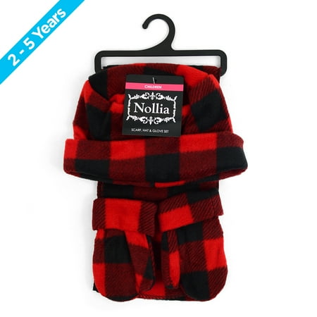 Toddler s (2-5 Years Old) Fleece Winter Set-Polyester Fleece Hat Gloves and Scarf Set for Cold Weather (Red & Black Plaid)
Toddler s (2-5 Years Old) Fleece Winter Set-Polyester Fleece Hat Gloves and Scarf Set for Cold Weather (Red & Black Plaid)