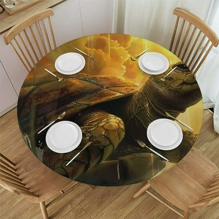 Palnkart Turtle Sun Fantasy Art Round Table Cover Stain Resistant Washable Indoor Outdoor Tablecloth Kitchen Dining Wedding Parties 100% Polyester Fiber 54-58
Palnkart Turtle Sun Fantasy Art Round Table Cover Stain Resistant Washable Indoor Outdoor Tablecloth Kitchen Dining Wedding Parties 100% Polyester Fiber 54-58