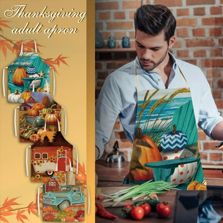 WNG Linen Thanksgiving Day Apron Sunflower Pumpkin Creative Apron Kitchen Housework Oil Repellent Antifouling Apron
WNG Linen Thanksgiving Day Apron Sunflower Pumpkin Creative Apron Kitchen Housework Oil Repellent Antifouling Apron