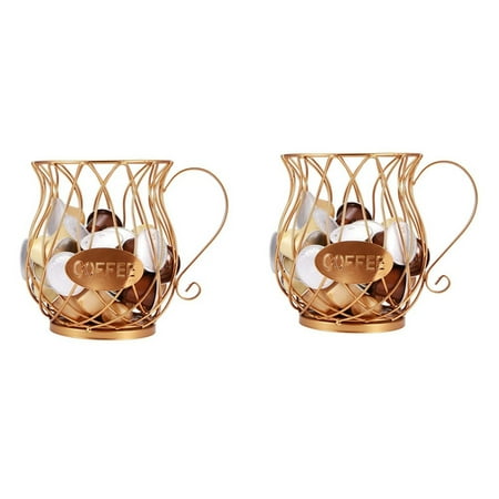 2X Coffee Capsule Pod Storage Basket Countertop Holder for Dolce-