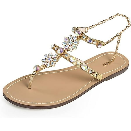 Women s Sandals Rhinestone Toe Roman Flat Shoes Beach Slippers Women dressy wide width closed
Women s Sandals Rhinestone Toe Roman Flat Shoes Beach Slippers Women dressy wide width closed