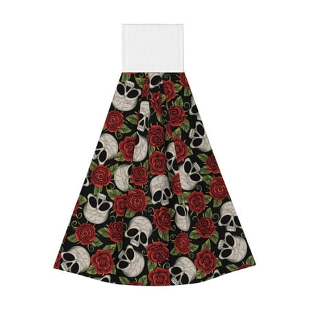 Qekee Red Rose Skull Print Hanging Kitchen Towels Coral Velvet Wipe Hand Towel Absorbent Hand Towels Microfiber Tie Towel for Bathroom Kitchen Decor
Qekee Red Rose Skull Print Hanging Kitchen Towels Coral Velvet Wipe Hand Towel Absorbent Hand Towels Microfiber Tie Towel for Bathroom Kitchen Decor