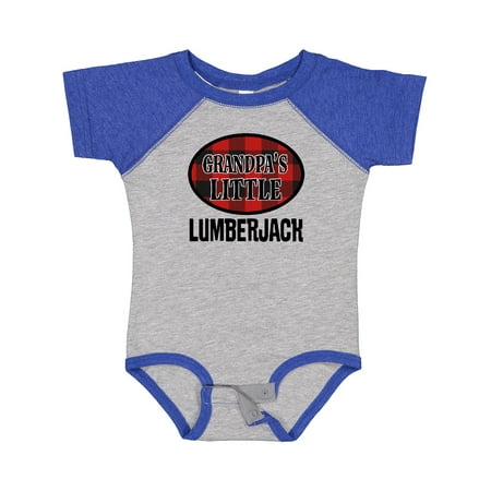 Inktastic Grandpa Little Lumberjack Gift Baby Boy Bodysuit